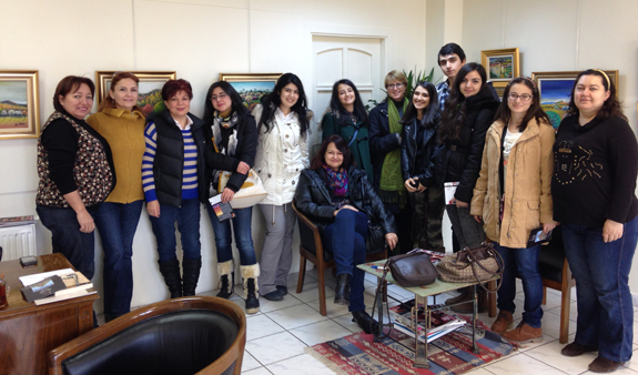 Erzurum Bilkent Koleji Resim Grubu Fırça Sanatevi'ni Ziyaret Etti